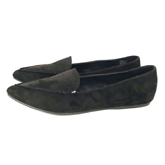 JustFab NEW! Campbell, Black Faux-suede, Slip On Loafer Women's Size 7M - Picture 3 of 13